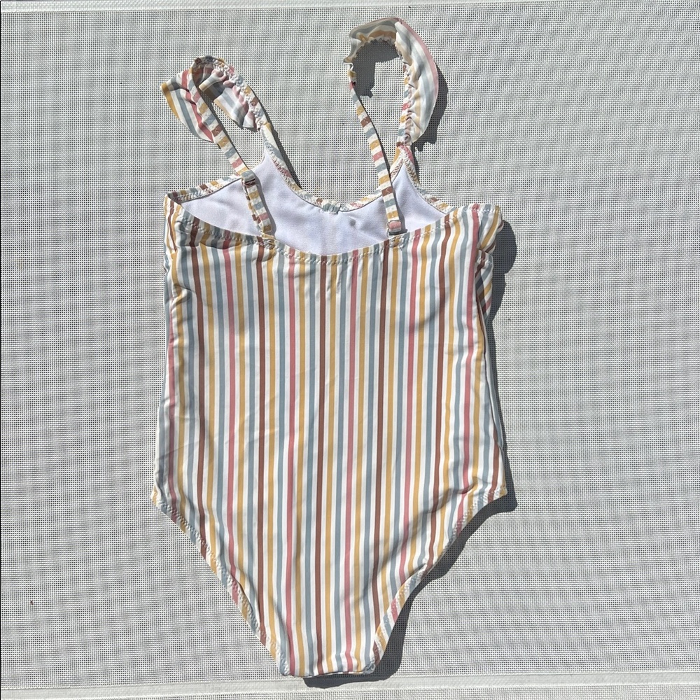 Zara girls’ one-piece striped swimsuit - Picture 6 of 7
